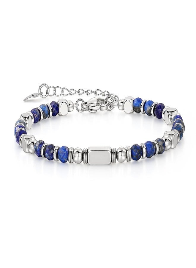 chorfla Beaded Bracelets For Women-Silver Boho Bracelets,Bohemian Beaded Bracelet for Women,Birthday Gifts For Best Friends Female Women,Natural Stone Bracelet - Image 1
